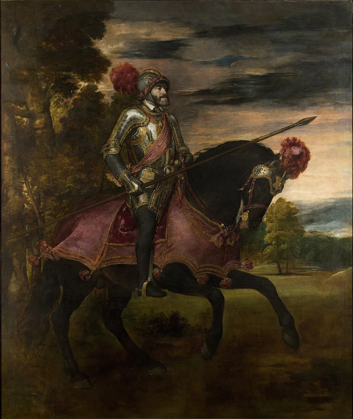 Carlos V en la batalla de Mühlberg